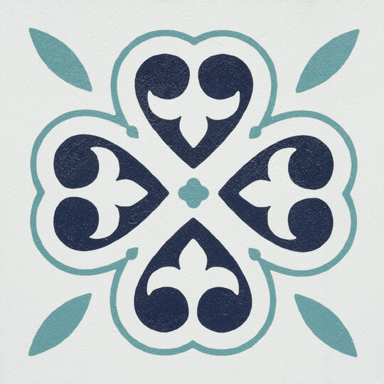 selbstklebende Bodenfliesen Oriental Flower (11er Set) image number null